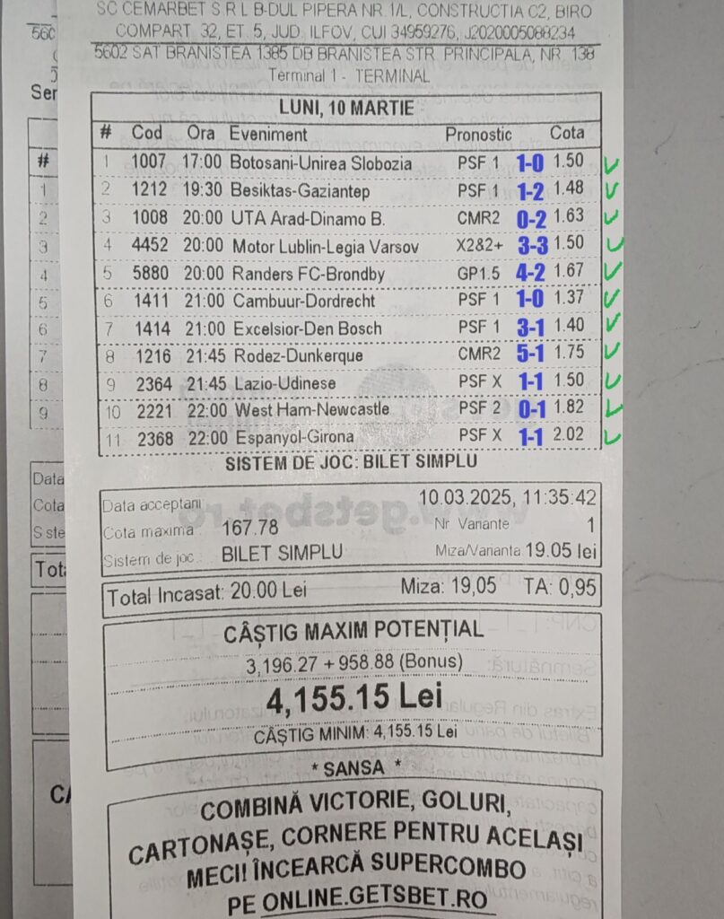 cota uriasa 167.78