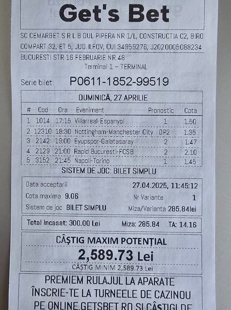 cota uriasa 9.06
